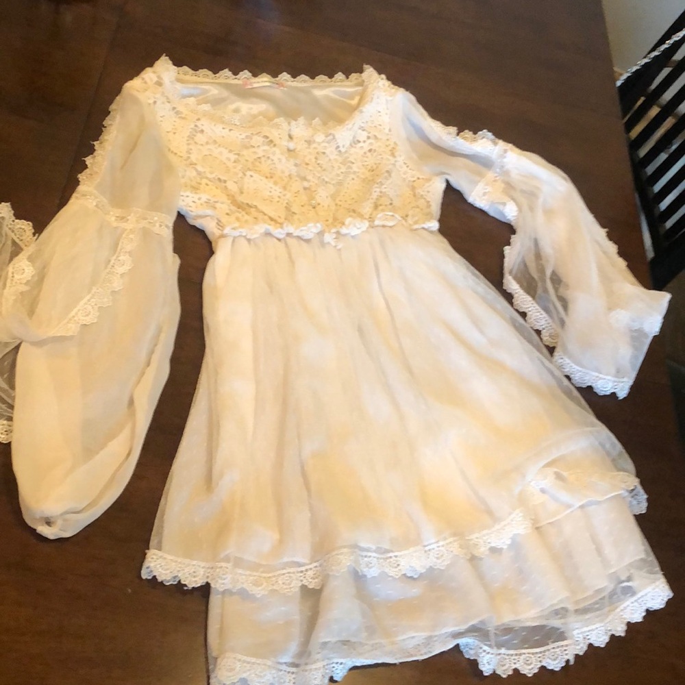 White lacy dress